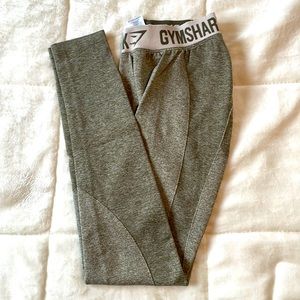 Gymshark Flex Leggings/Army Green Khaki/ Mid Rise